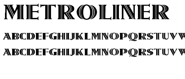 Metroliner font