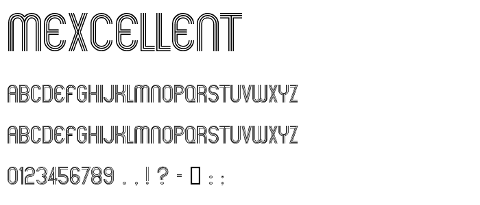 Mexcellent font