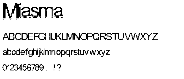 Miasma font