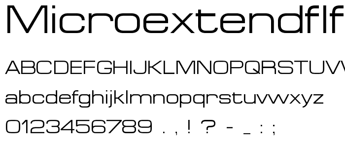 MicroExtendFLF font