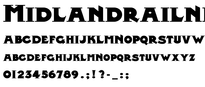 MidlandRailNF font