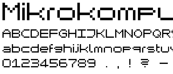 Mikrokomputer Closed font