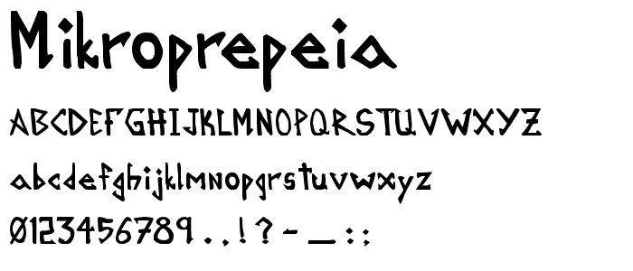 Mikroprepeia font