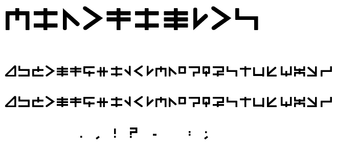 MindFields font