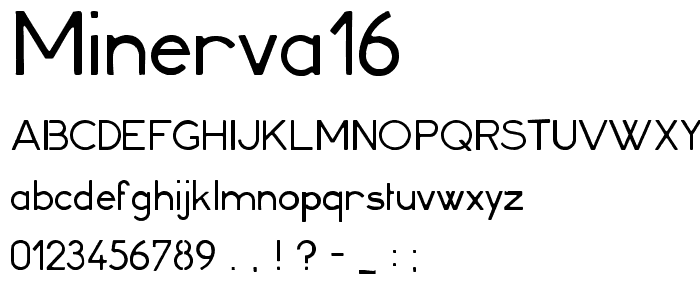 Minerva16 font