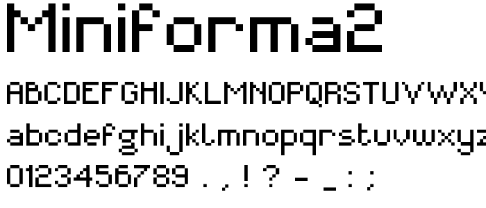 MiniForma2 font