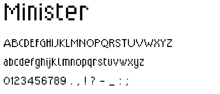 MiniSter font