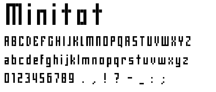MiniTot font