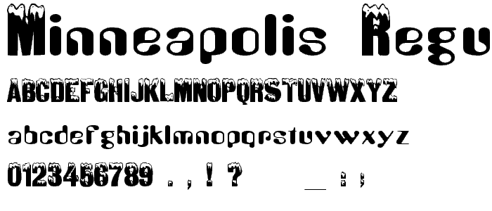 Minneapolis Regular font