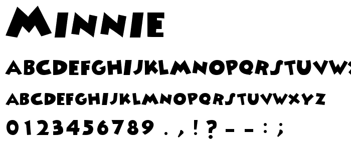 Minnie font