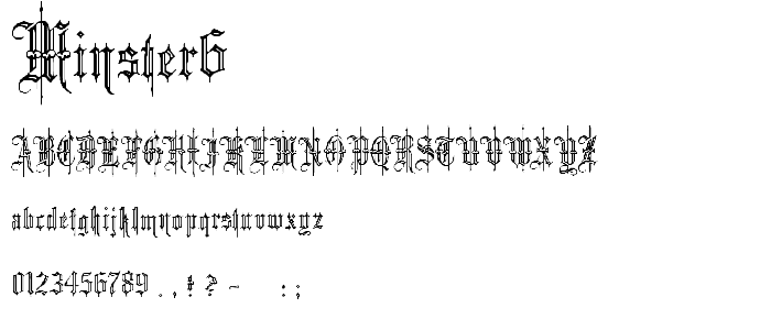 Minster6 font