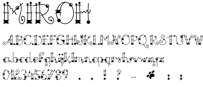 Miroh font