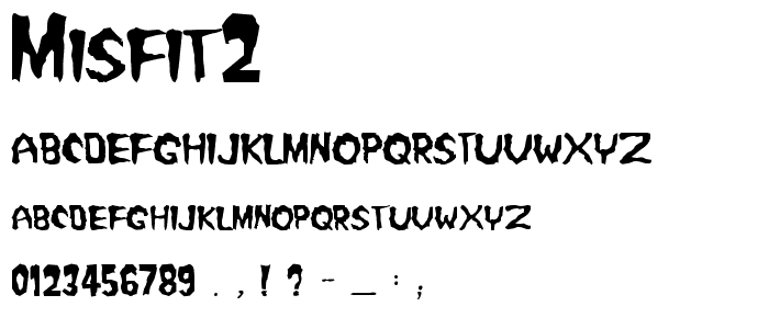 Misfit2 font