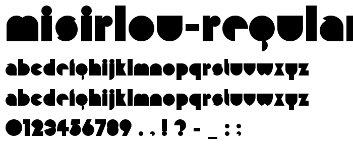 Misirlou-Regular font