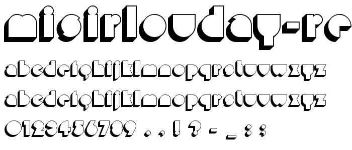 MisirlouDay-Regular font