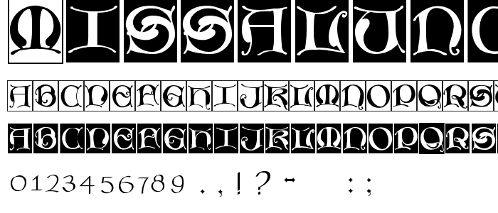 MissalUncialeBricks font