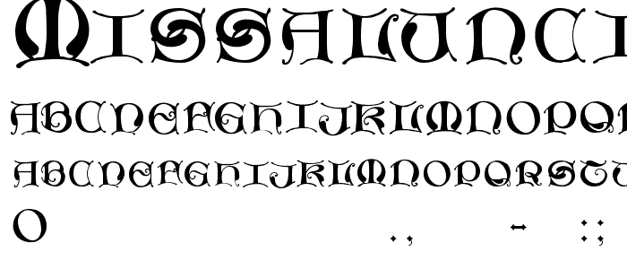 MissalUncialeMaster font