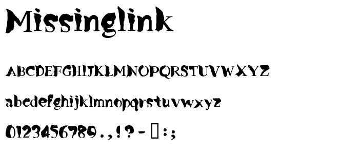 MissingLink font