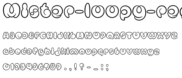 Mister Loopy Regular font