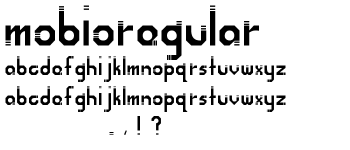 MobioRegular font