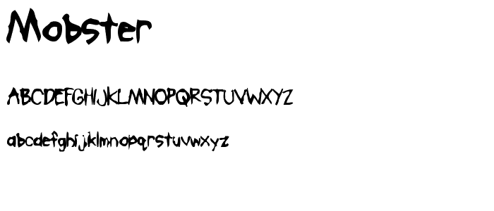 Mobster font