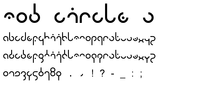 Mod Circle S font