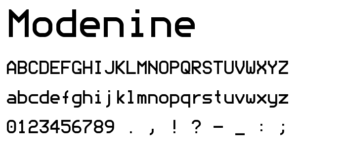 ModeNine font