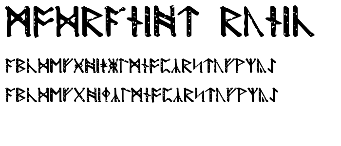 Modraniht Runic font