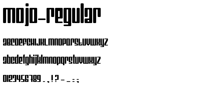 Mojo Regular font
