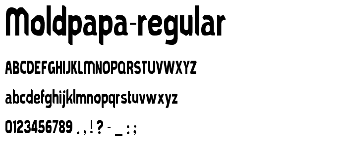 MoldPapa-Regular font