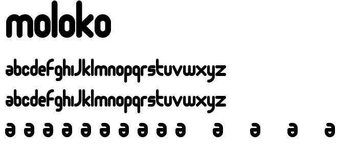 Moloko font