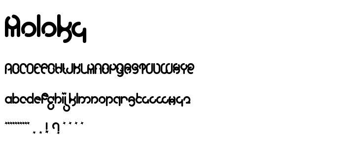 Moloky font