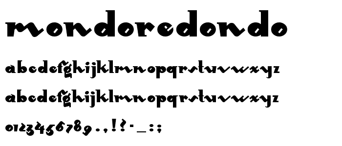 MondoRedondo font