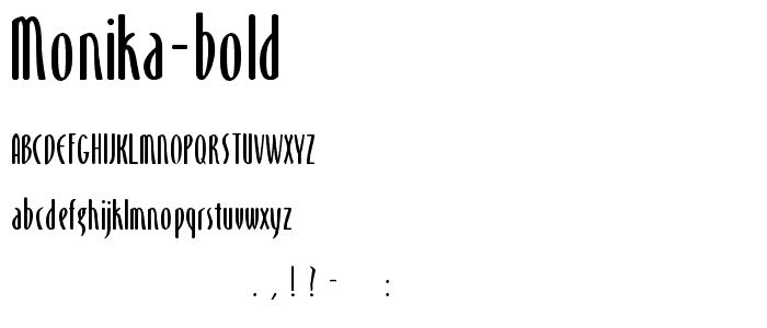 Monika Bold font