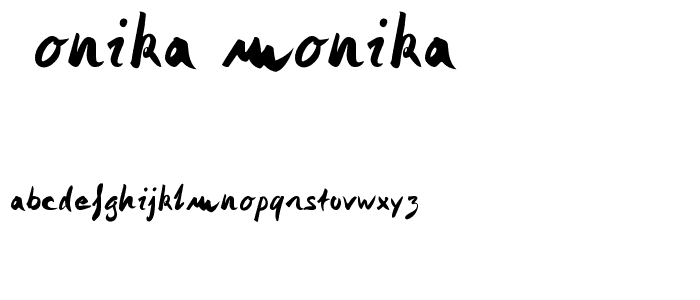 Monika Monika font