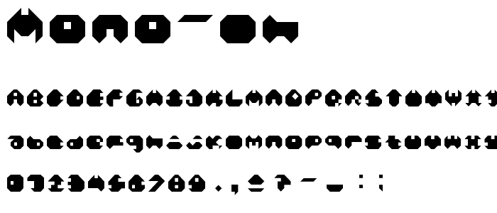 Mono LH font
