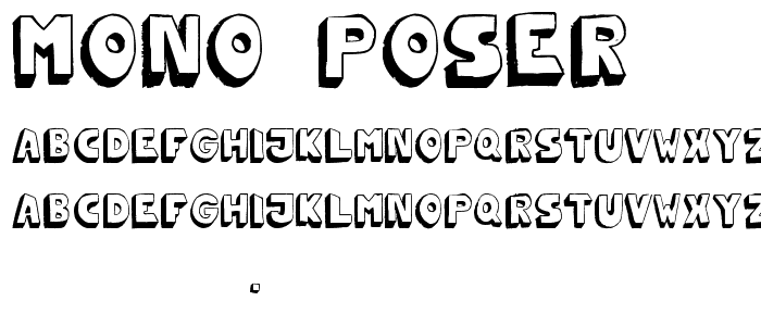Mono2poser font