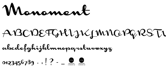 Monoment font