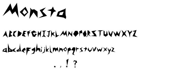 Monsta font