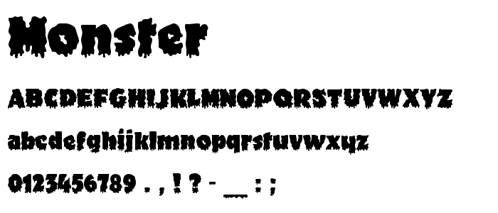 Monster font