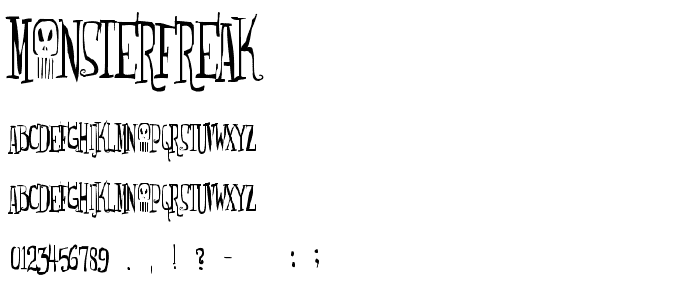 Monsterfreak font