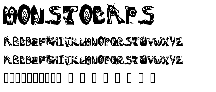 MonstoCaps font