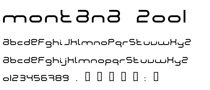 Montana 2001 font
