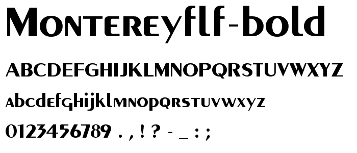 MontereyFLF-Bold font