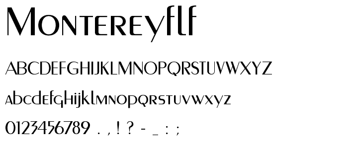 MontereyFLF font