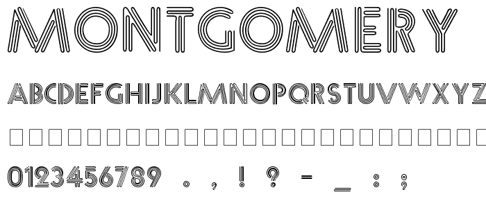 Montgomery font