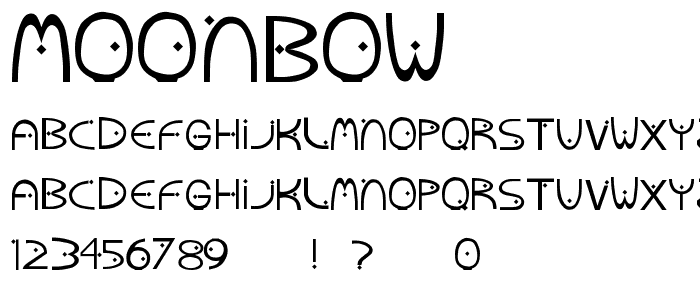 MoonBow font