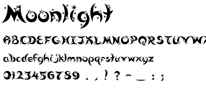 Moonlight font
