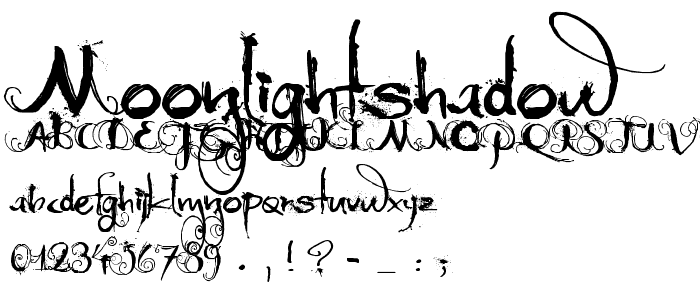 MoonlightShadow font