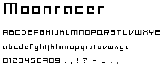 Moonracer font
